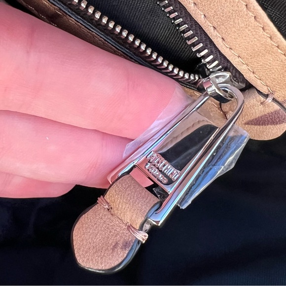 Moschino Leather Recycle Drawstring Bag Tote With Shoulder Strap - Picture 13 of 14